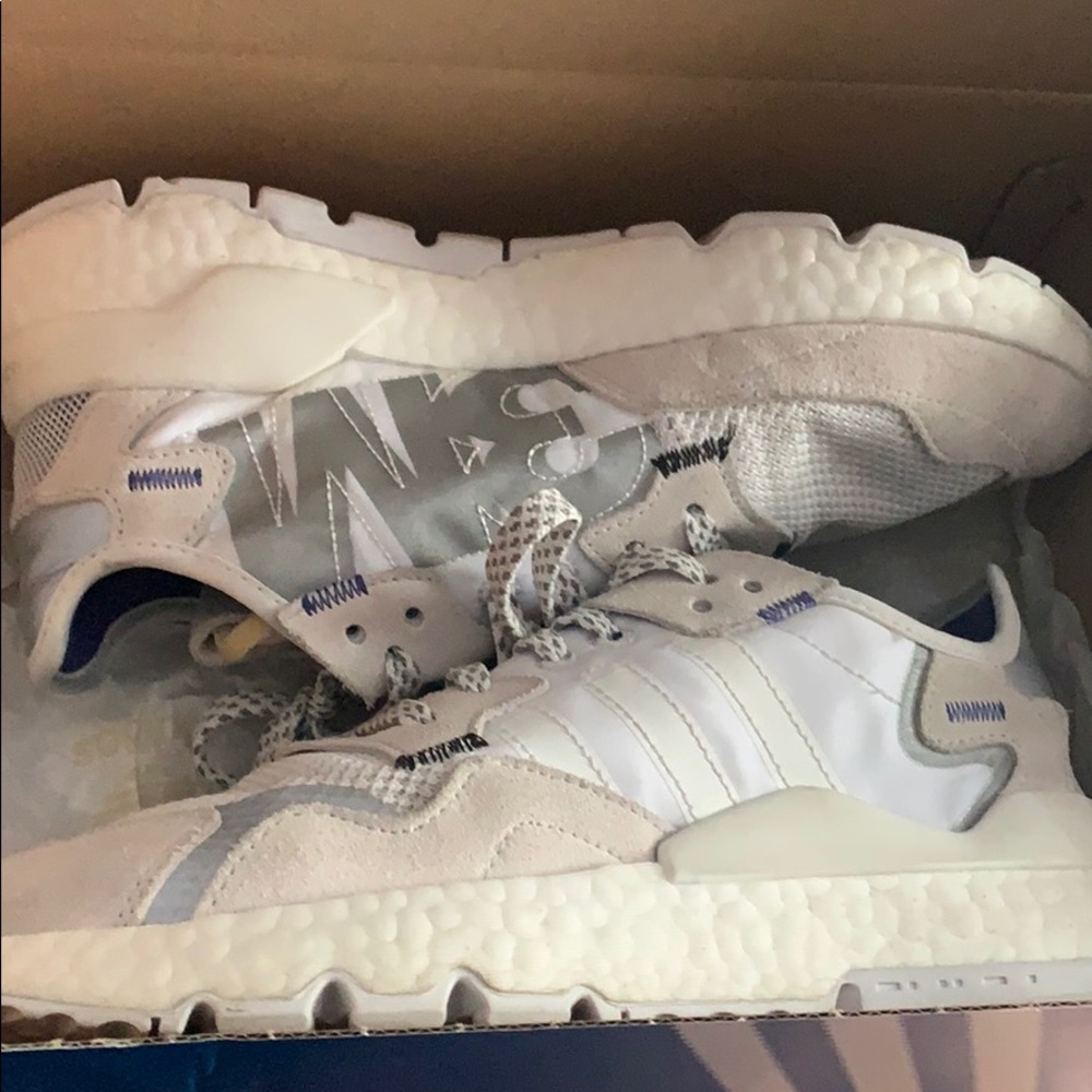 3m adidas nite joggers cloud white